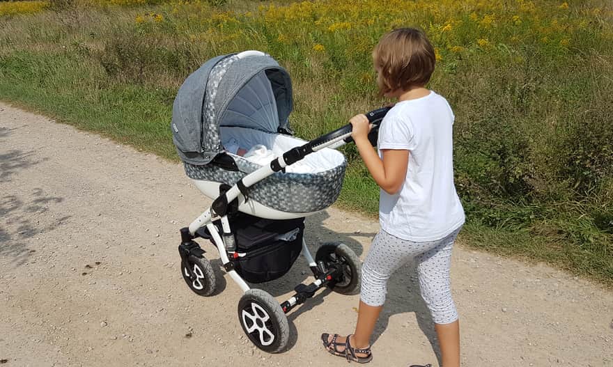 Walk with a child in a stroller