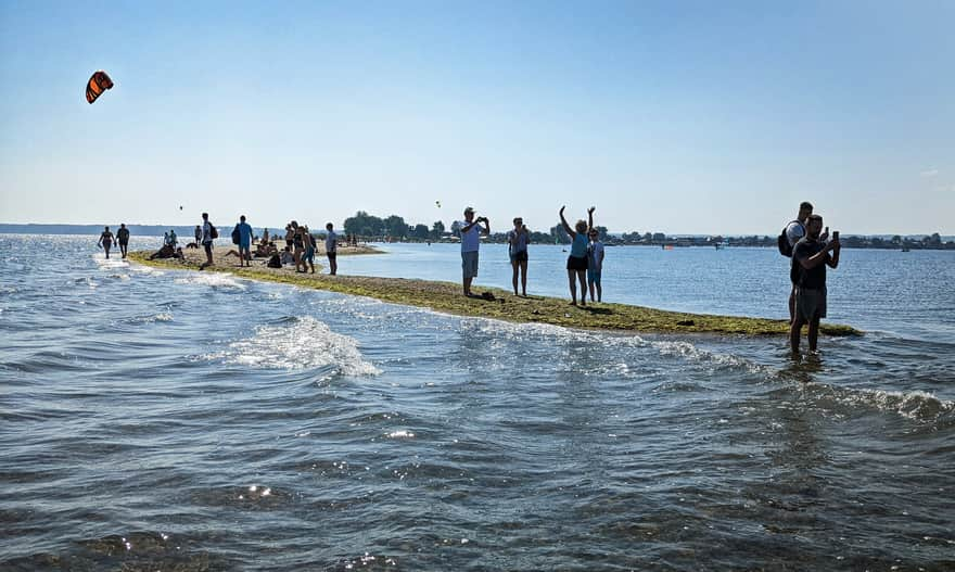 Spit in Rewa - "finish" of the Herring March from Kuznica