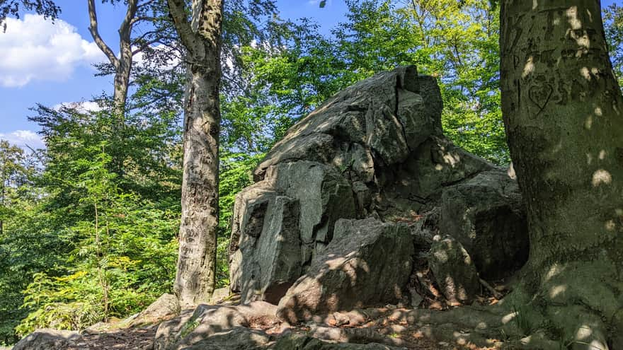 Rocks on the blue trail