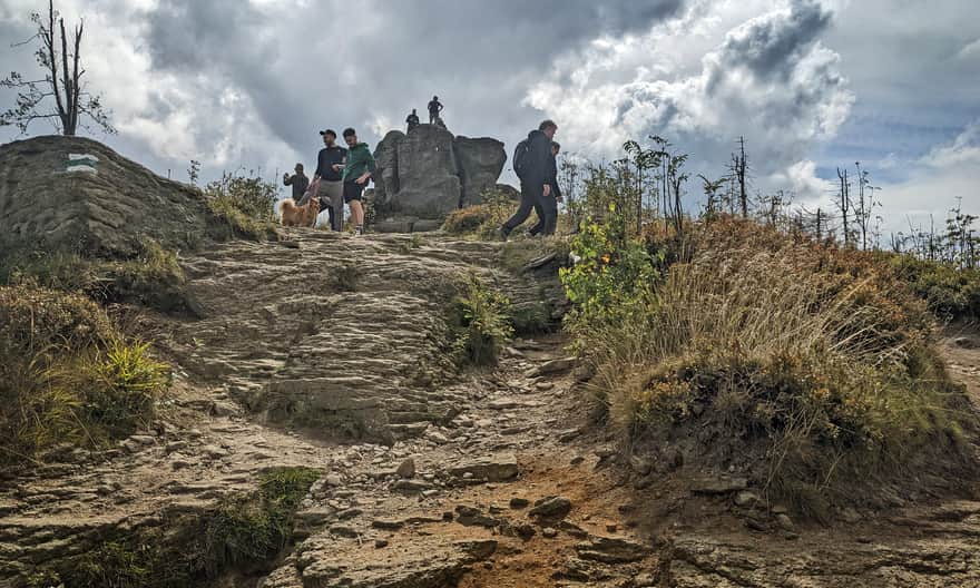 Malinowska Skala - climb to the top and rock outcrop