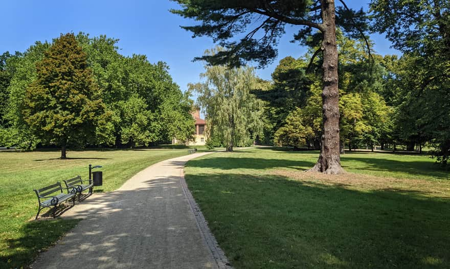 Park Zamkowy w Łańcucie - park zewnętrzny