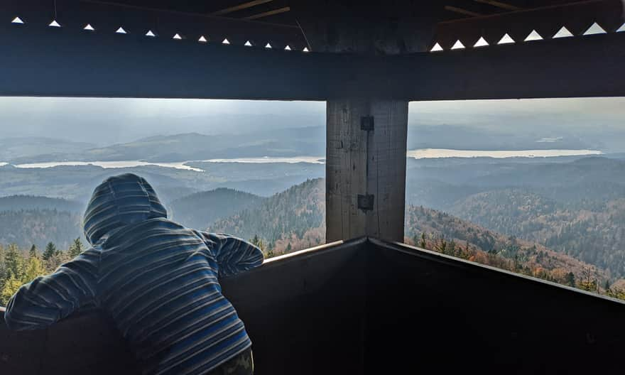 Lubań - view from the tower on Czorsztyńskie Lake