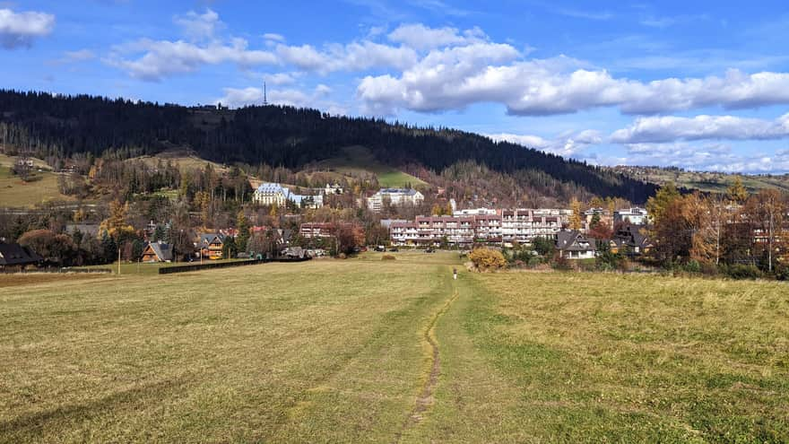 Lipki - view towards Zakopane and Gubałówka