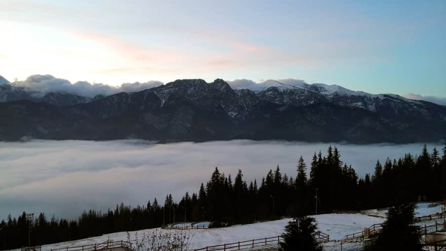 Viewing Terrace Gubałówka - Fog over Zakopane