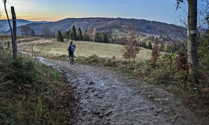 Polana Cukiernica - połączenie czarnego i zielonego szlaku