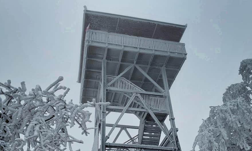 New observation tower on Mogielica, November 2022, photo by Justyna Pałosz