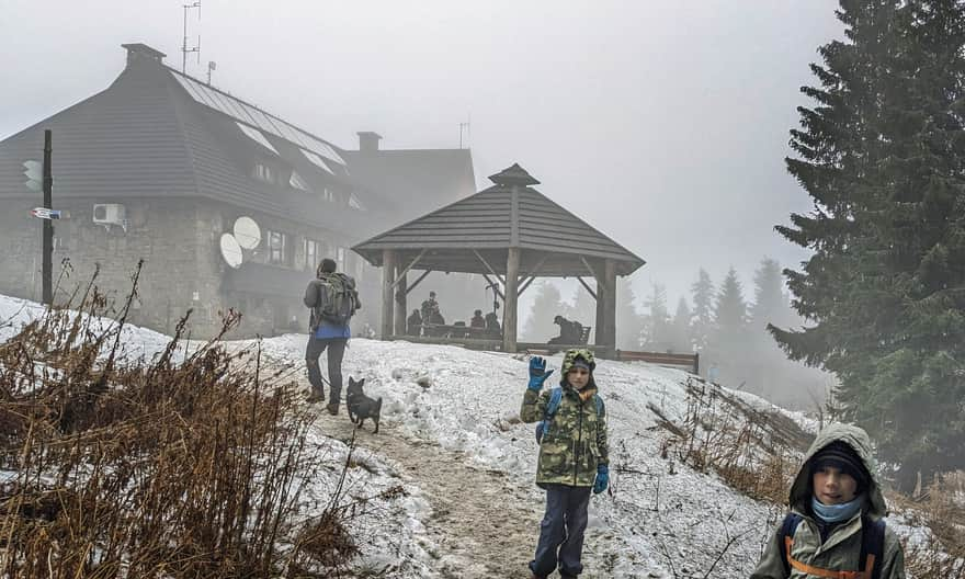 PTTK Shelter on Turbacz, Winter 2023