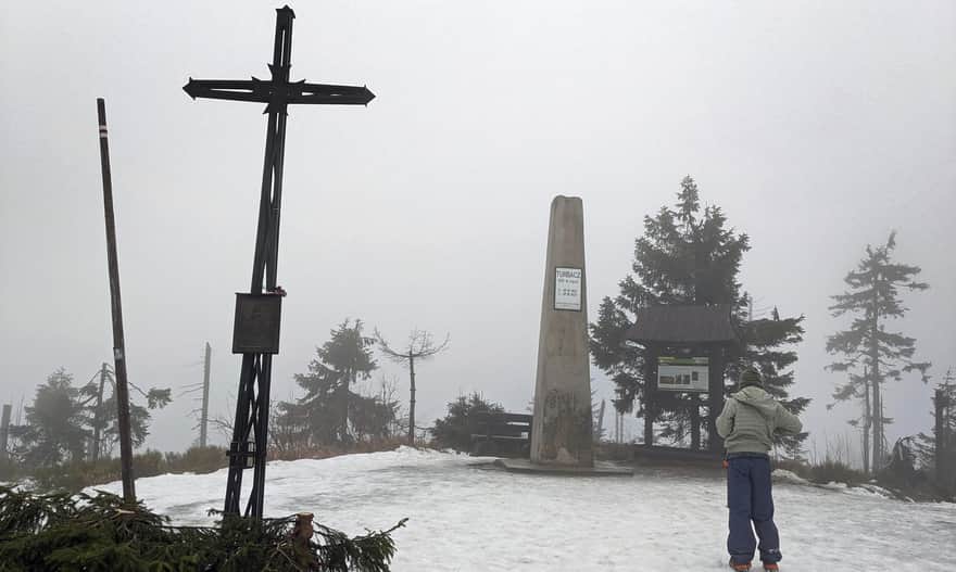 Summit of Turbacz 1310 m above sea level - Winter 2023