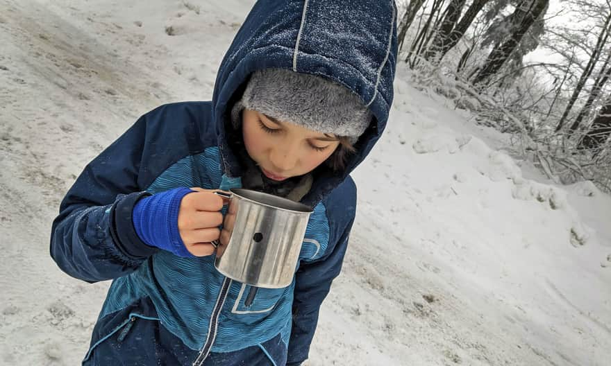 On the trail in winter