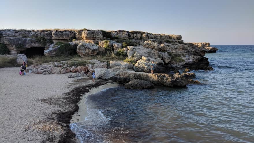 Rocks and beaches - southern coast of Monopoli