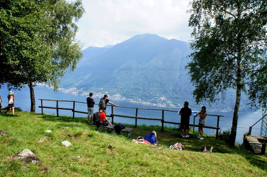 Viewpoint near the town of Pigra