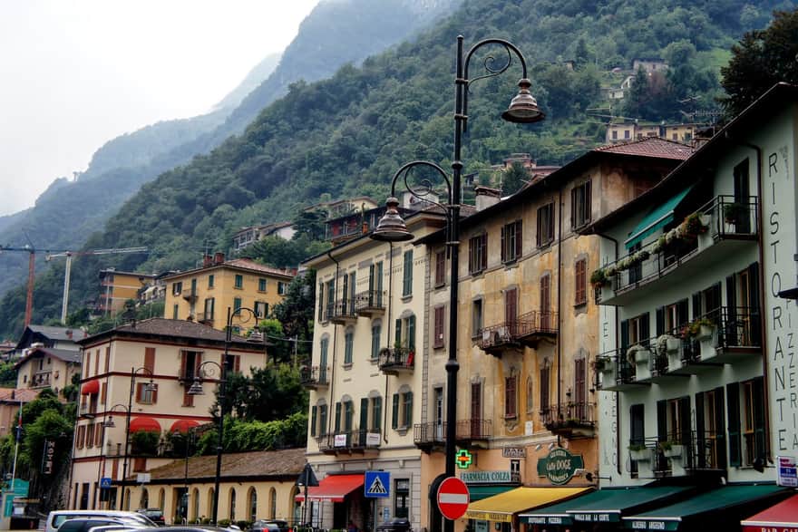 Argegno town on Lake Como