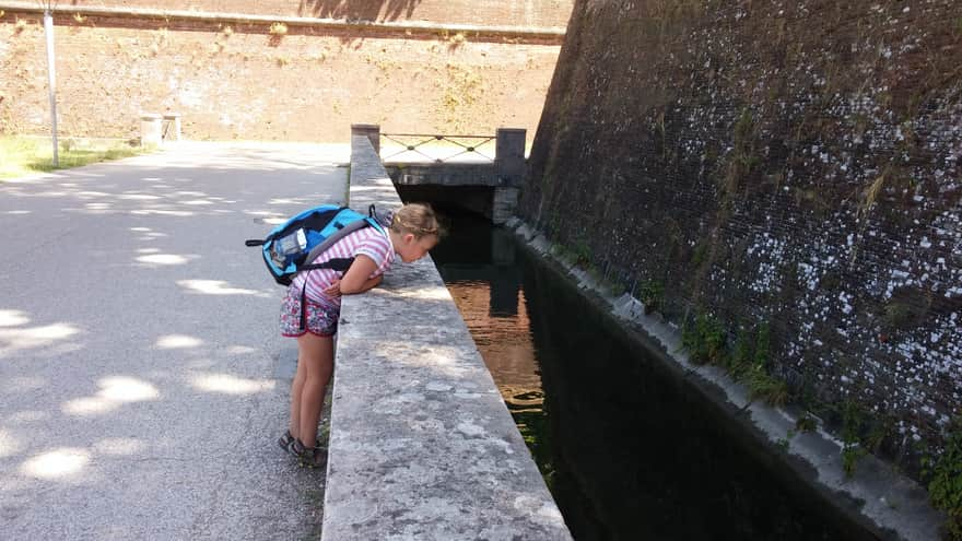 Moat around the walls - Lucca