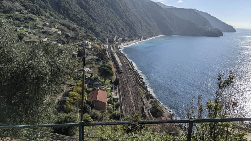 Corniglia - View of the Train Station