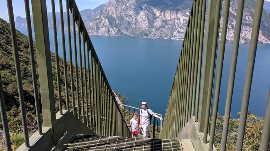 Busatte Tempesta - steep stairs on metal platforms