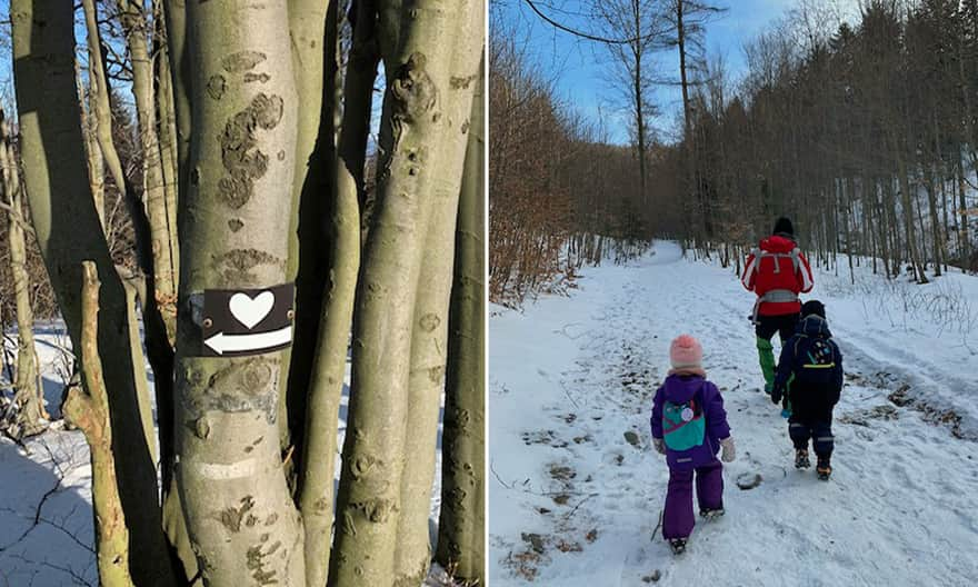 Leskowiec in winter - the beginning of the trail. Photo by M. Jantas