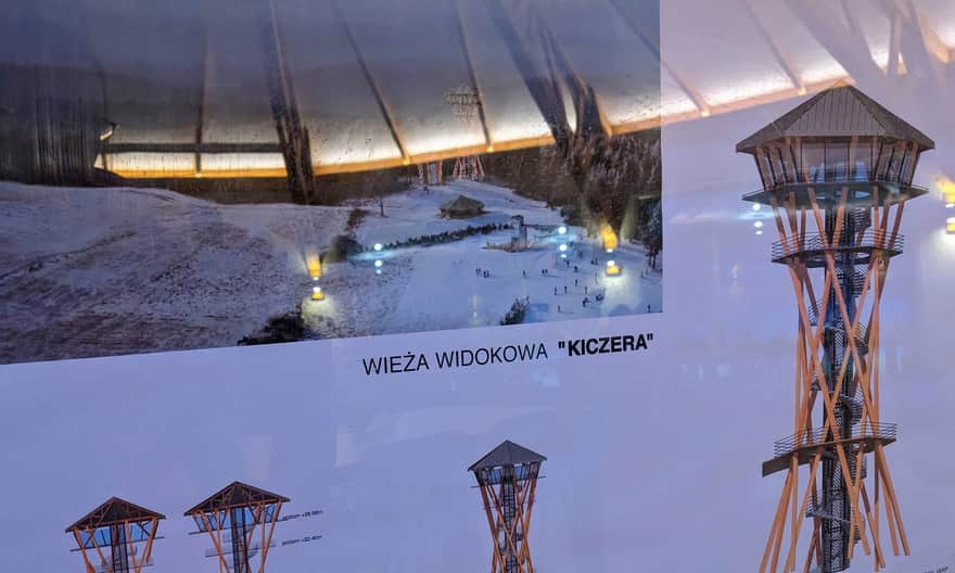 Puławy Górne, wieża widokwa na Kiczerze - projekt