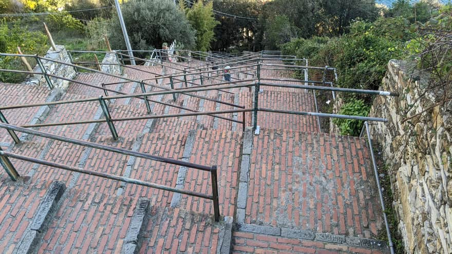 Corniglia - Stairs from the Train Station to the Town