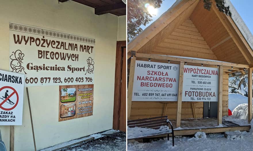 Kościelisko: wypożyczalnie i instruktorzy nart biegowych