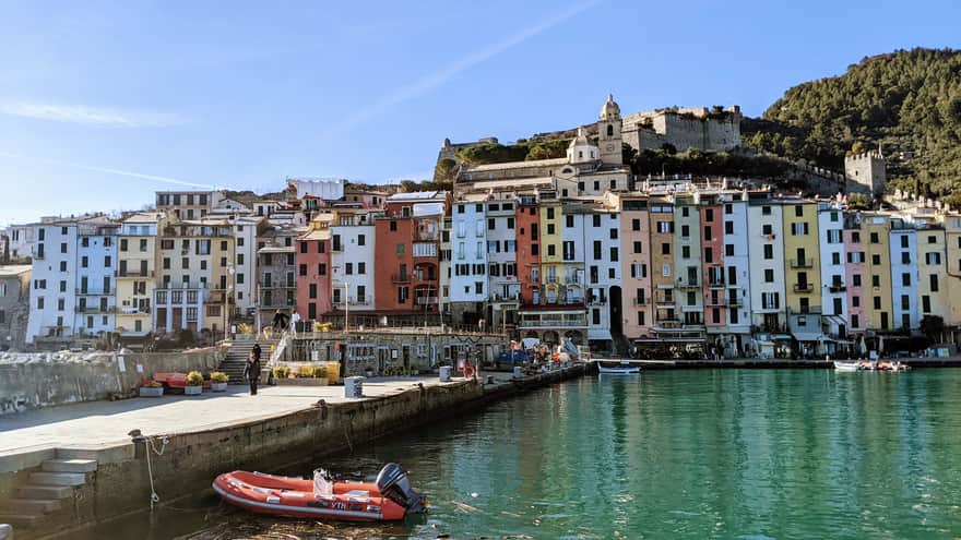 Colorful houses by the port, Portovenere