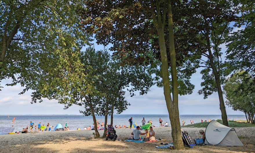 Plaża miejska w Pucku