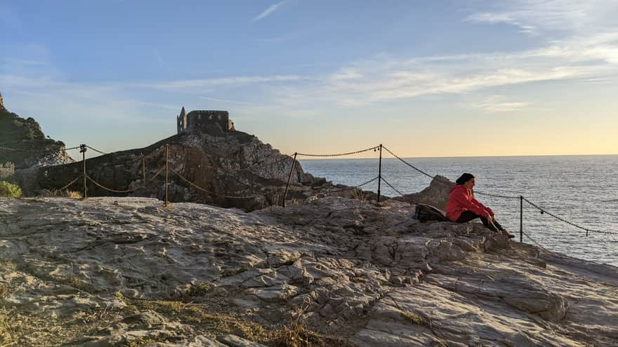 Portovenere o zachodzie słońca