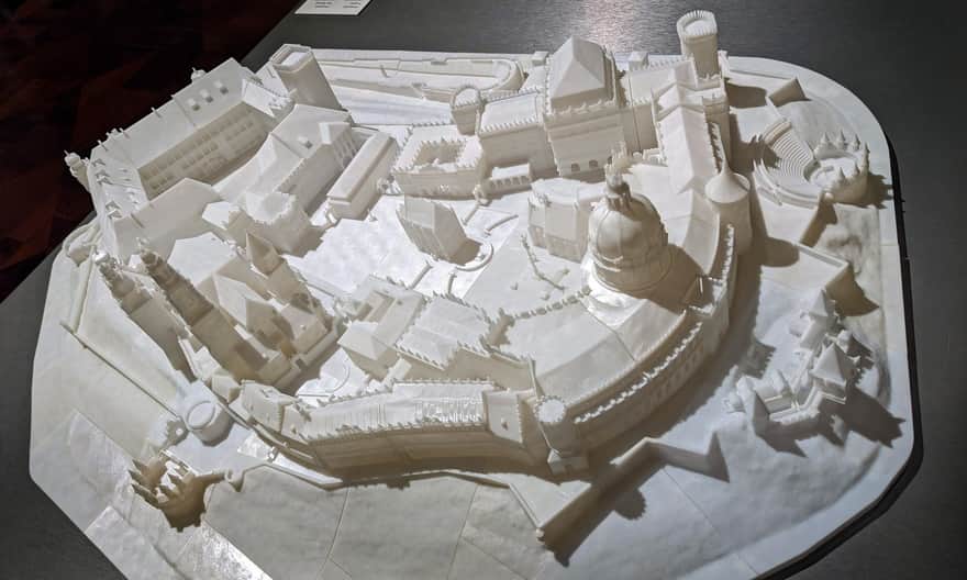 Model "Akropolis", czyli Wawelu po przebudowie planowanej przez S. Wyspiańskiego i W. Ekielskiego