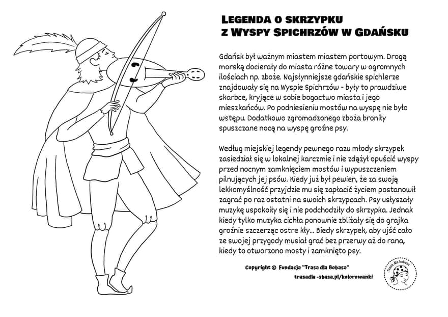 Legenda o skrzypku z Wyspy Spichrzów w Gdańsku - pdf do wydruku