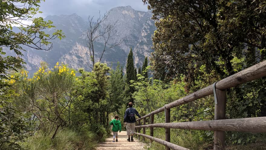 Hiking trail on Monte Brione