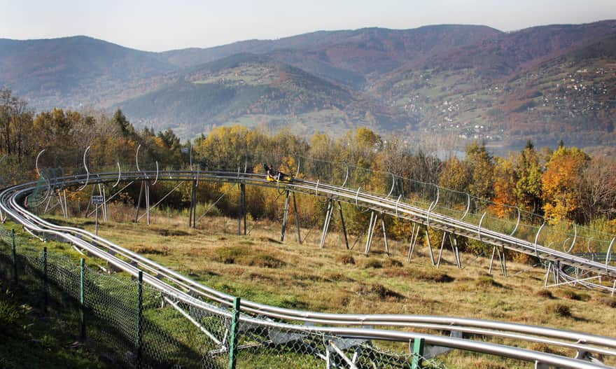 Góra Żar - całoroczny tor saneczkowy