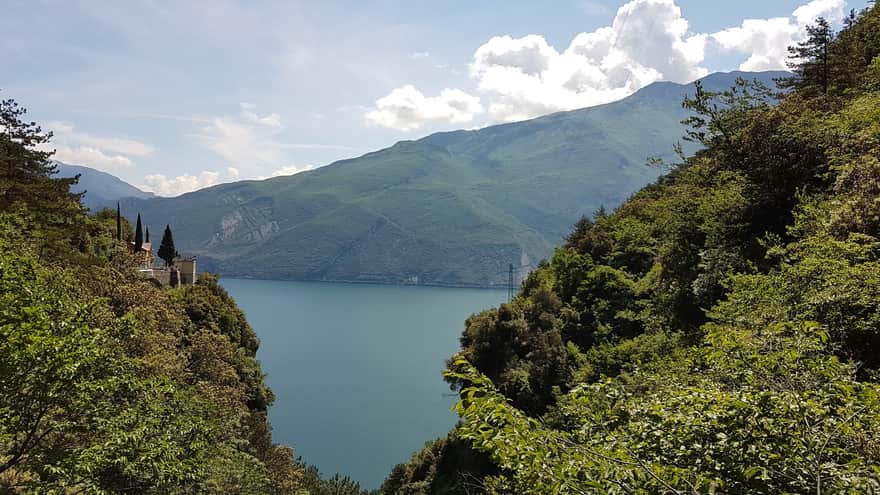 Gorge overlooking Lake Garda