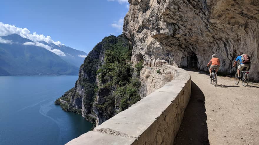 Via del Ponale hiking and cycling trail by Lake Garda