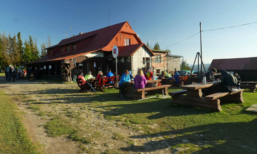 Czeskie schronisko, a właściwie dziś już tylko restauracja na Czantorii Wielkiej