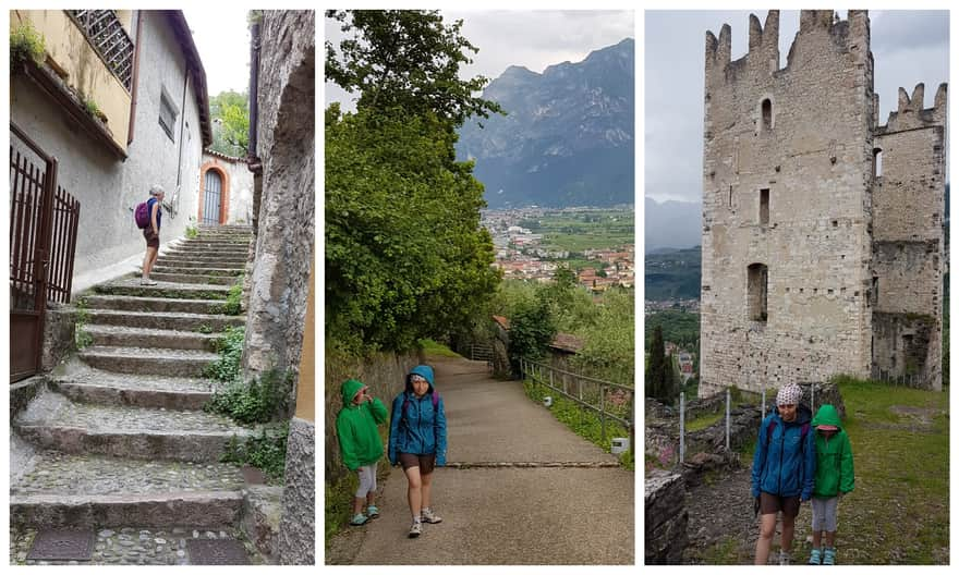 Route to the castle in Arco