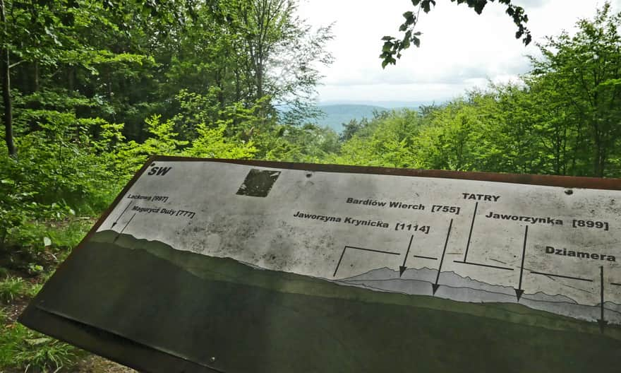 Panorama at the "window" on Magura Wątkowska