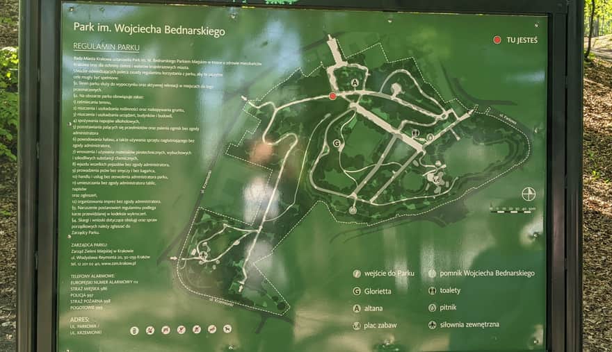 Map of Bednarski Park