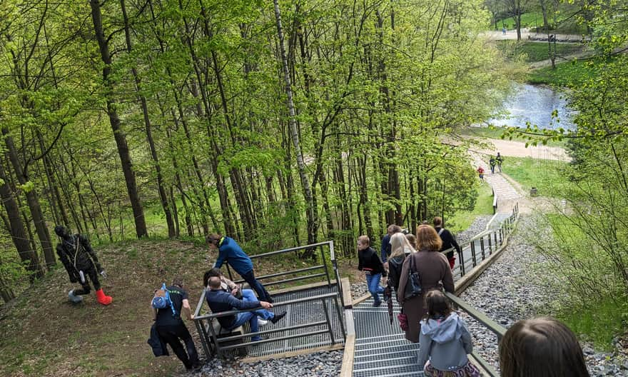 Wejście na Górę Trzykrzyską od strony Zarzecza, Wilejki i Ogródu Bernardynów