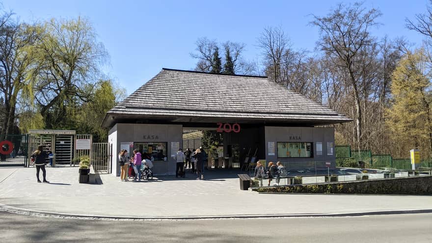 Ticket booths near the Zoo