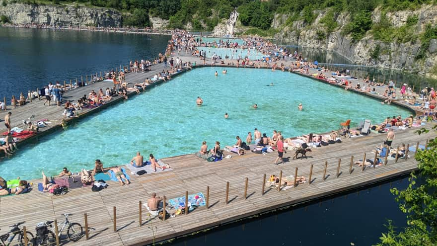 Zakrzówek Reservoir swimming area