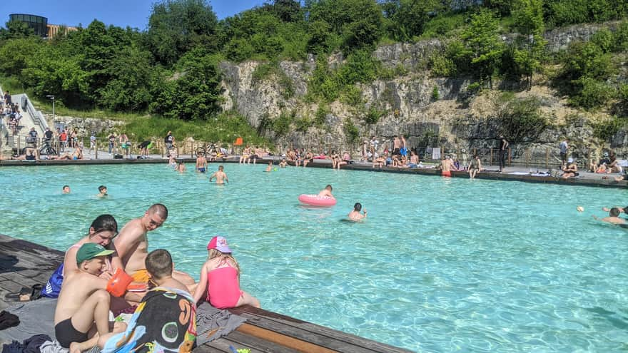 Zakrzówek Reservoir swimming area