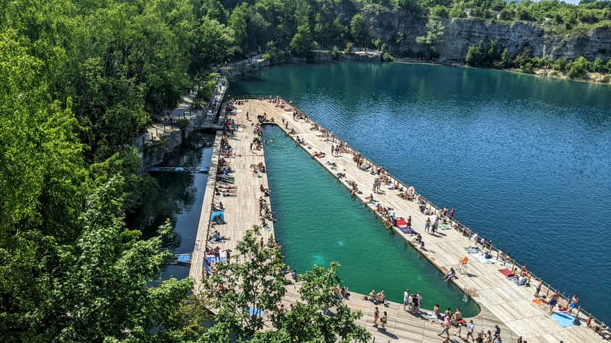 Zakrzówek Reservoir swimming area