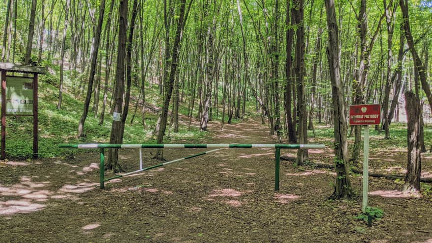 Entrance to Skołczanka Reserve