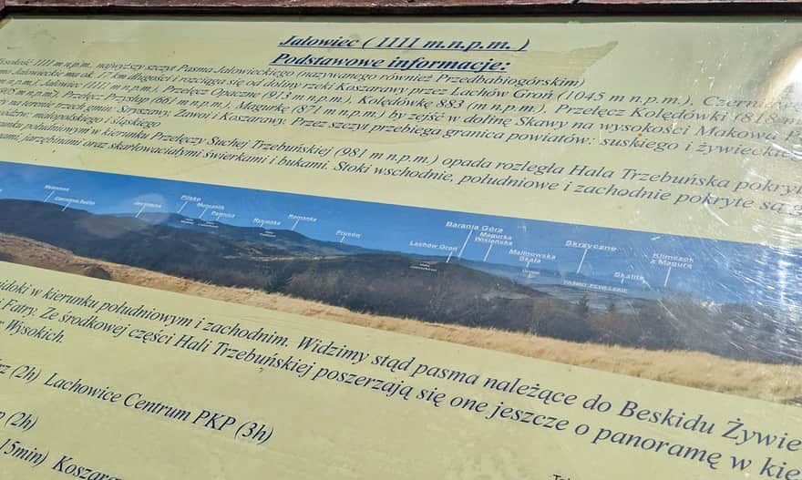 Description of the panorama from Jałowiec