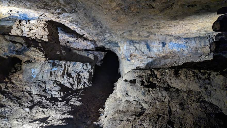 Excavations and old corridor