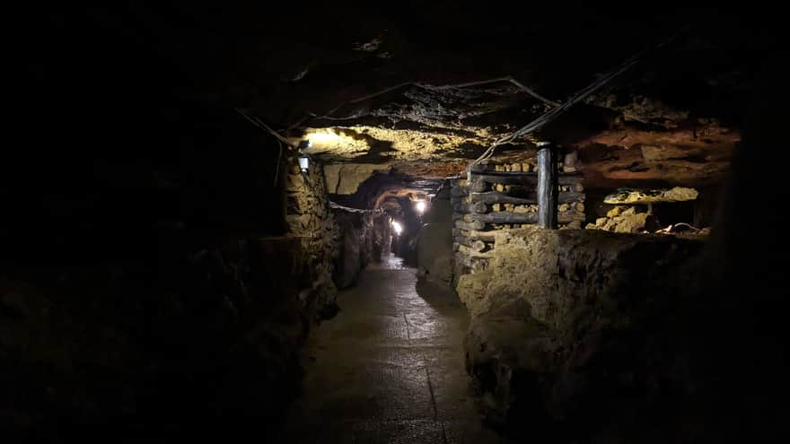 One of the corridors in the Historic Silver Mine