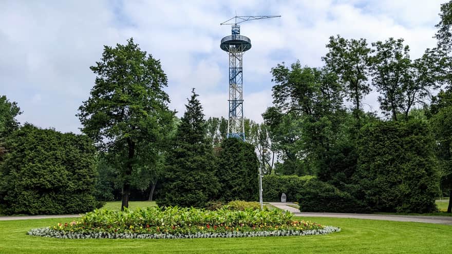 Parachute Tower, Kościuszko Park in Katowice