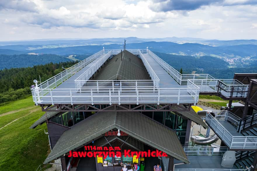 Viewing terrace on Jaworzyna Krynicka, photo by PKL