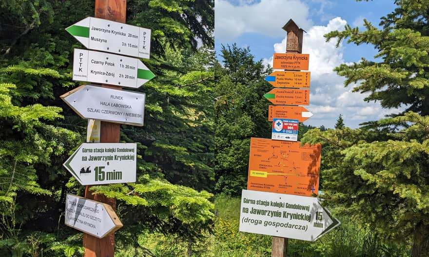 PTTK Shelter under Jaworzyna Krynicka - hiking trails