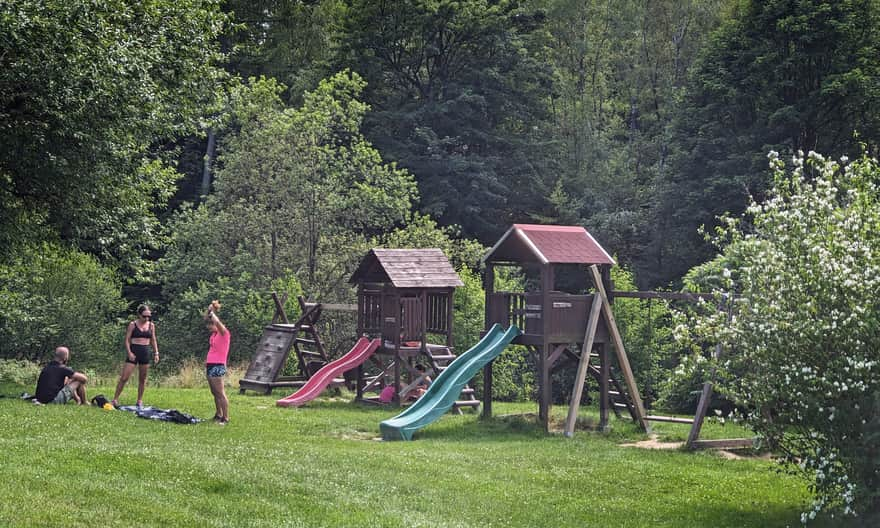 Playground at Mountain Hut Cyrla near Rytro