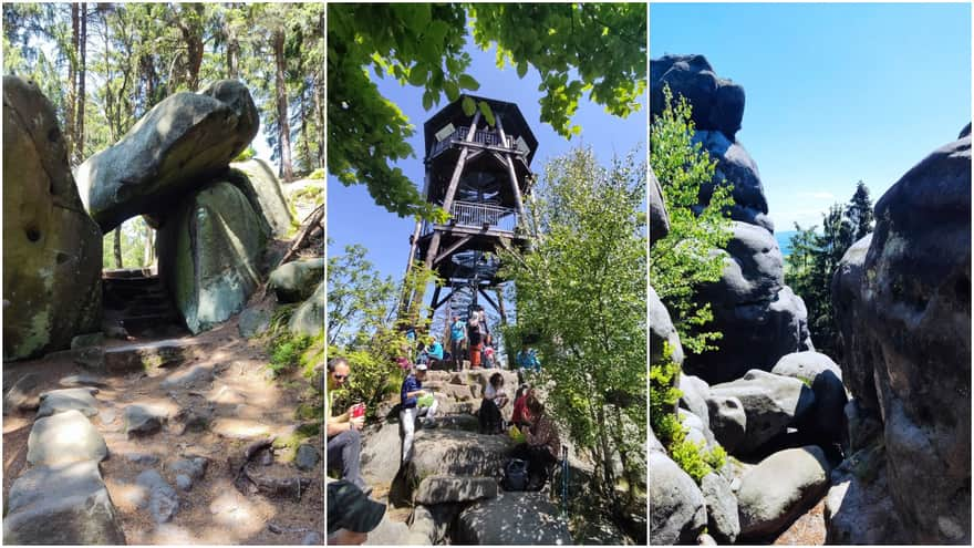 Teplice nad Metuji: stone steps / Observation tower / interesting rock formations. Photo by Justyna